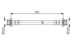 Brake Hose BOSCH 1 987 481 B31