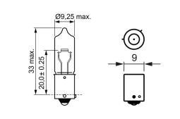 Bulb, direction indicator BOSCH 1 987 302 264