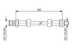 Brake Hose BOSCH 1 987 476 145