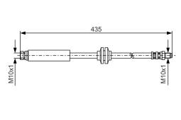 Brake Hose BOSCH 1 987 476 182