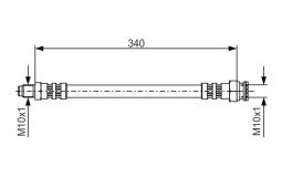 Brake Hose BOSCH 1 987 476 393