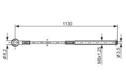 Cable Pull, parking brake BOSCH 1 987 477 209