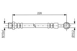 Brake Hose BOSCH 1 987 481 743