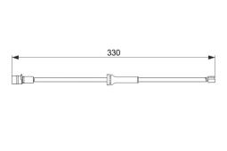 Warning Contact, brake pad wear BOSCH 1 987 474 581