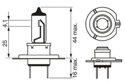 Bulb, headlight BOSCH 1 987 302 777