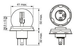 Bulb, headlight BOSCH 1 987 302 023