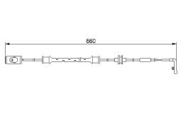 Warning Contact, brake pad wear BOSCH 1 987 474 972