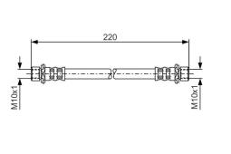 Brake Hose BOSCH 1 987 476 871