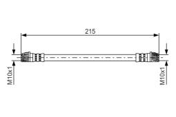 Brake Hose BOSCH 1 987 481 396