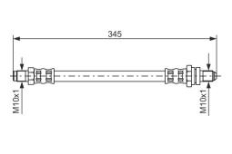 Brake Hose BOSCH 1 987 476 447