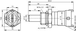 Sensor, coolant temperature BOSCH 0 281 002 412