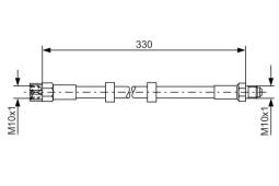 Brake Hose BOSCH 1 987 476 278