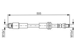 Brake Hose BOSCH 1 987 481 675