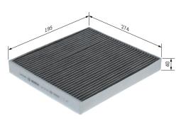 Filter, cabin air BOSCH 1987435622