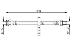 Brake Hose BOSCH 1 987 481 019