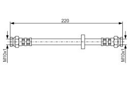 Brake Hose BOSCH 1 987 476 633