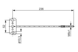 Cable Pull, parking brake BOSCH 1 987 477 226