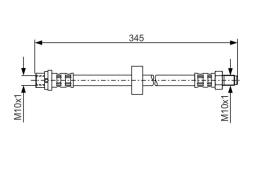 Brake Hose BOSCH 1 987 481 168