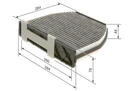 Filter, cabin air BOSCH 1987435001