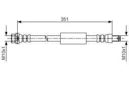 Brake Hose BOSCH 1 987 481 705