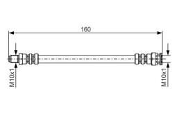 Brake Hose BOSCH 1 987 476 629