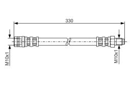 Brake Hose BOSCH 1 987 476 081