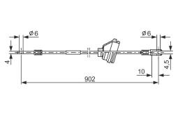 Cable Pull, parking brake BOSCH 1 987 477 349