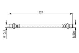 Brake Hose BOSCH 1 987 476 017