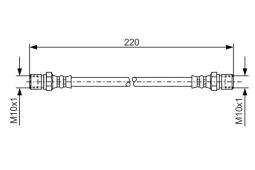 Brake Hose BOSCH 1 987 476 090