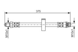 Brake Hose BOSCH 1 987 476 518