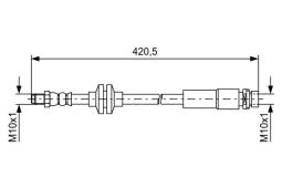 Brake Hose BOSCH 1 987 481 739