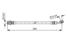 Brake Hose BOSCH 1 987 481 456