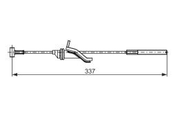 Cable Pull, parking brake BOSCH 1 987 482 743