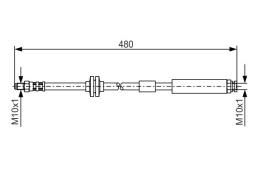 Brake Hose BOSCH 1 987 476 824