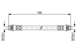 Brake Hose BOSCH 1 987 476 917