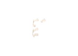 Accessory Kit, disc brake pad BOSCH 1987474709