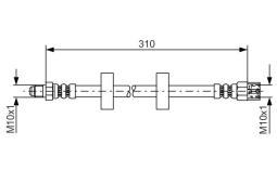 Brake Hose BOSCH 1 987 476 217