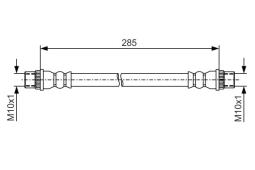 Brake Hose BOSCH 1 987 481 A12