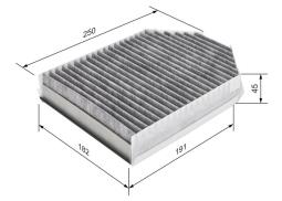 Filter, cabin air BOSCH 1987435509