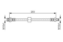 Brake Hose BOSCH 1987476035