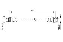 Brake Hose BOSCH 1 987 481 996