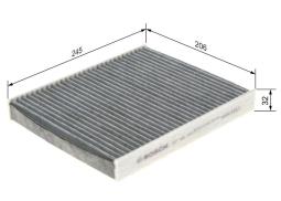 Filter, cabin air BOSCH 1987432315