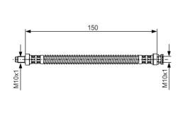 Brake Hose BOSCH 1 987 476 677