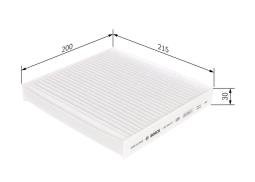 Filter, cabin air BOSCH 1987435517