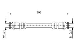 Brake Hose BOSCH 1 987 476 543