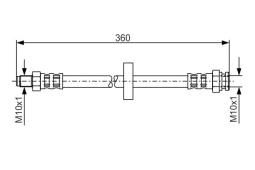 Brake Hose BOSCH 1 987 481 017