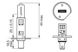 Bulb, front fog light BOSCH 1 987 301 051