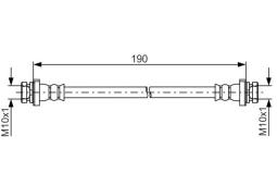 Brake Hose BOSCH 1987481831