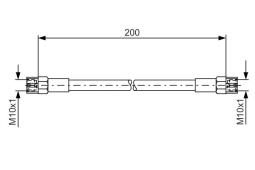 Brake Hose BOSCH 1 987 476 062