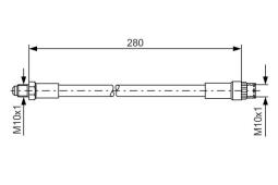 Brake Hose BOSCH 1 987 476 424